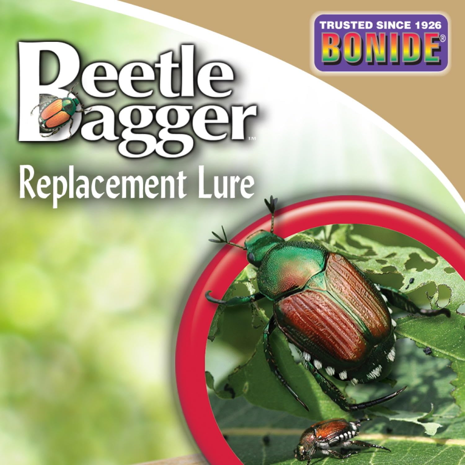 Bonide Beetle Bagger Replacement Lure displayed outdoors