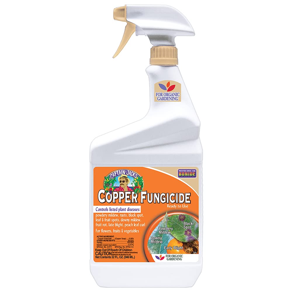 Bonide Captain Jack's Copper Fungicide 32 oz ready-to-use spray bottle front view