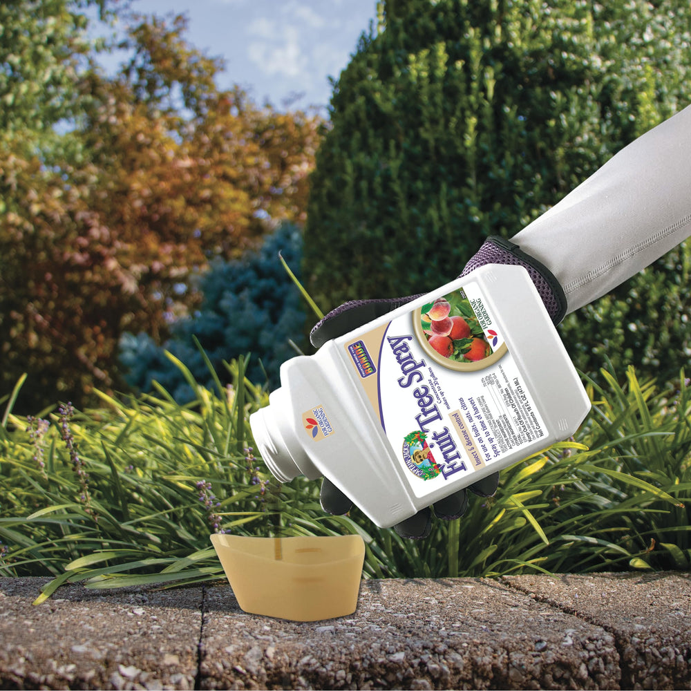 Bonide Captain Jack's Fruit Tree Spray usage instructions on label