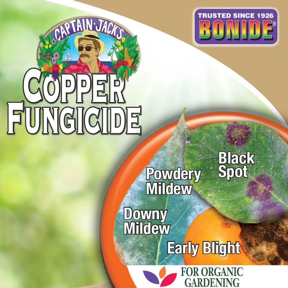 Bonide Copper Fungicide 16 oz bottles with plants