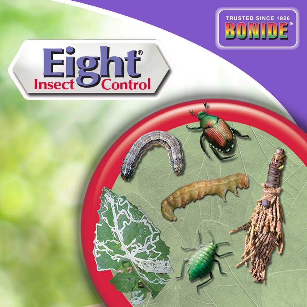 Bonide Eight Insect Control application in a garden