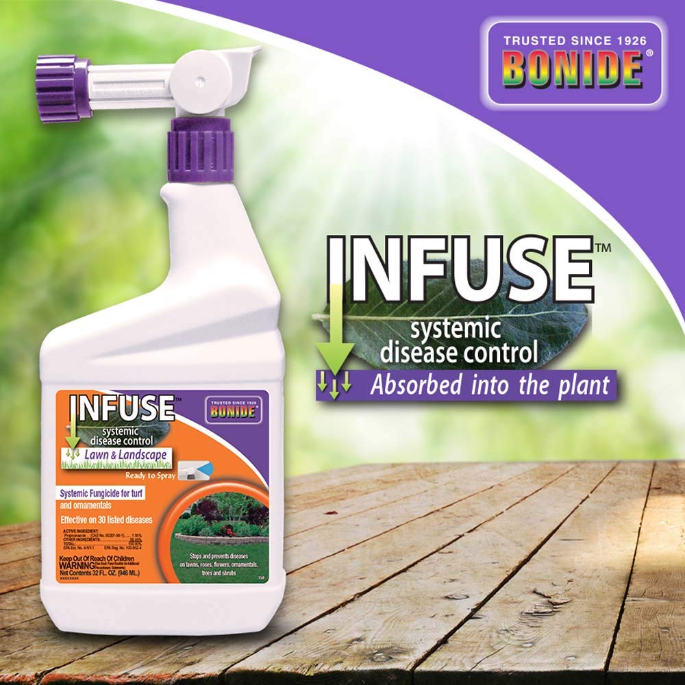 Bonide Infuse Systemic Disease Control 32 oz Ready-to-Spray usage instructions