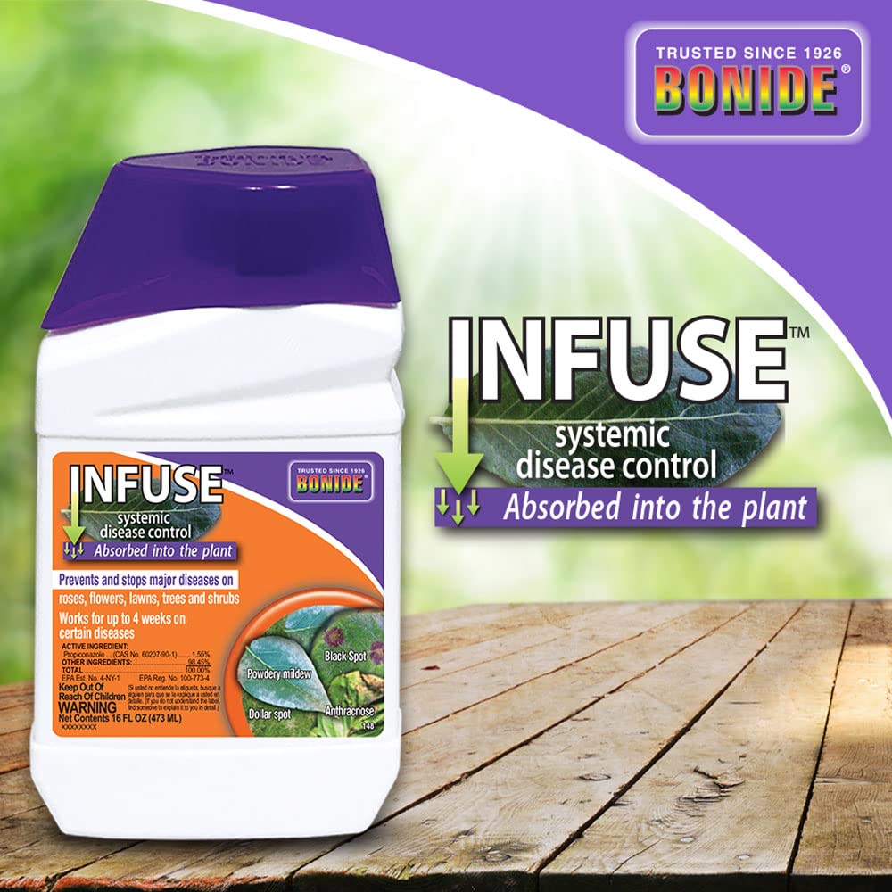 Bonide Infuse Systemic Disease Control label showing directions for use