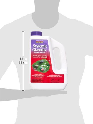 Bonide Insect Control Systemic Granules applied to garden soil