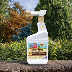 Bonide Neem Max Ready-to-Spray back view showing application instructions