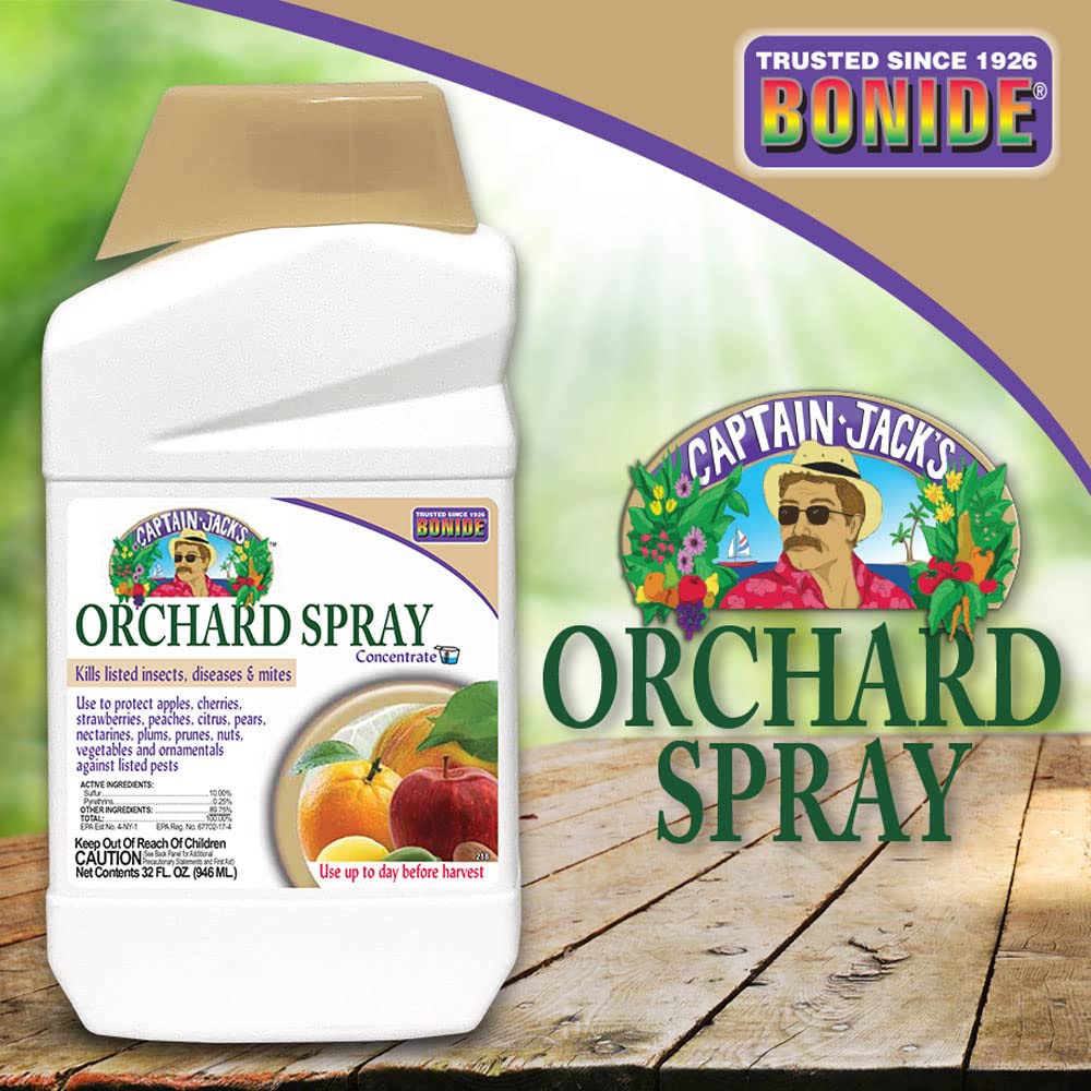 Bonide Orchard Spray label showing usage instructions