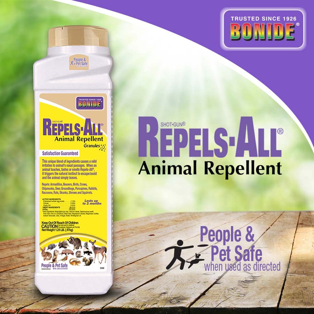 Bonide Repels-All Animal Repellent Granules shaker bottle