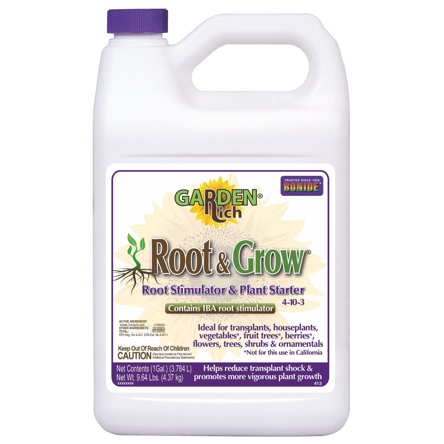 Bonide Root & Grow 128 oz Concentrate front view