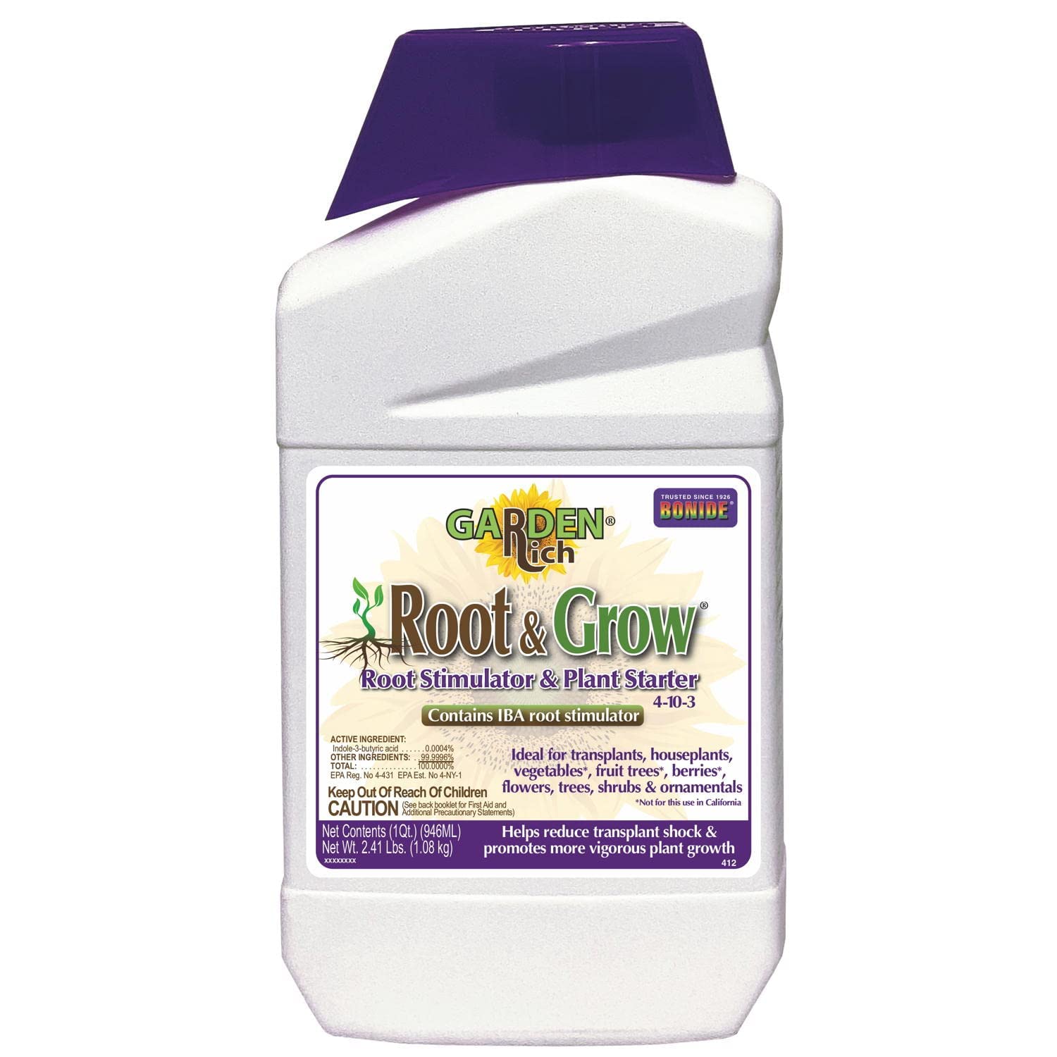 Bonide Root & Grow 32 oz Concentrate front view