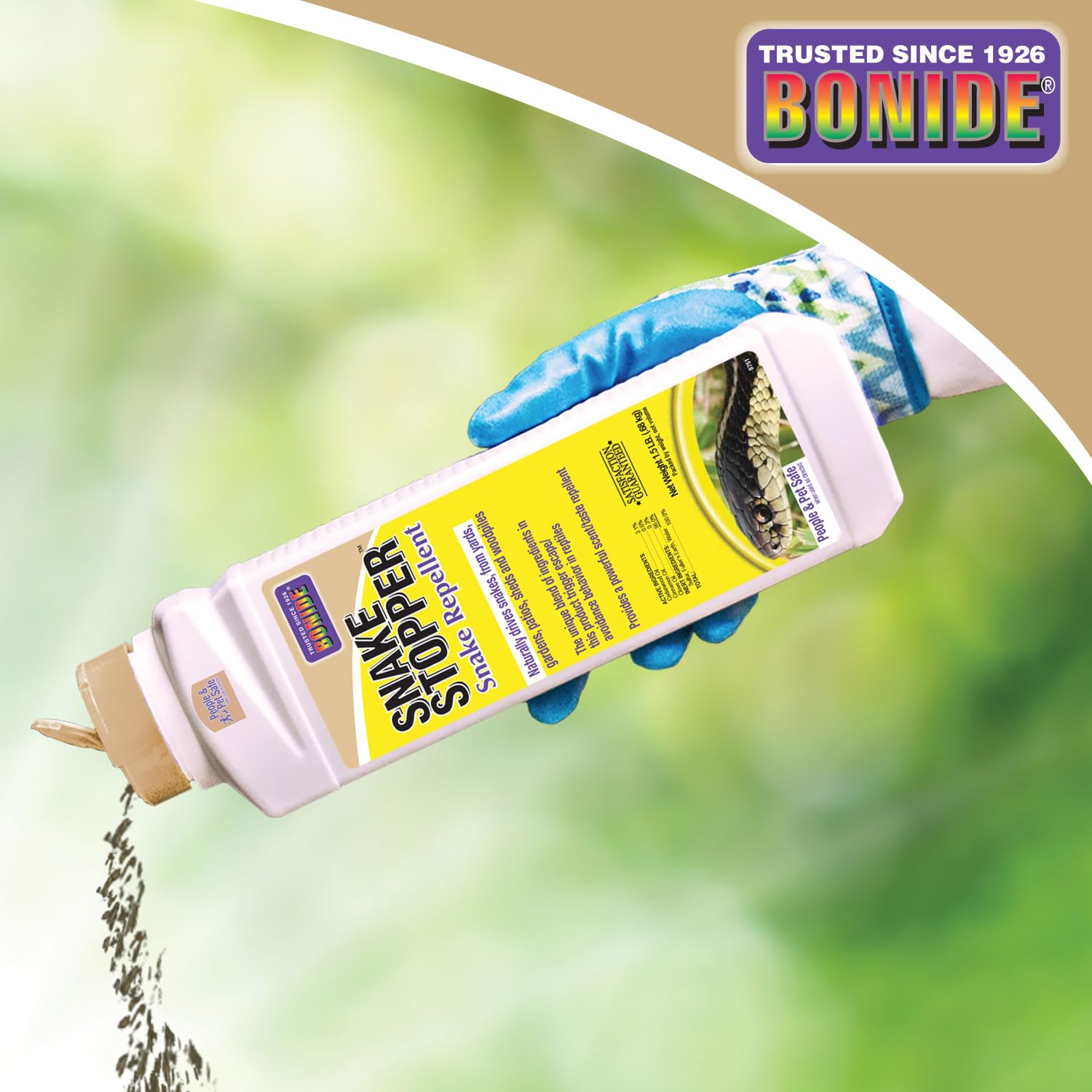 Bonide Snake Stopper packaging and instructions
