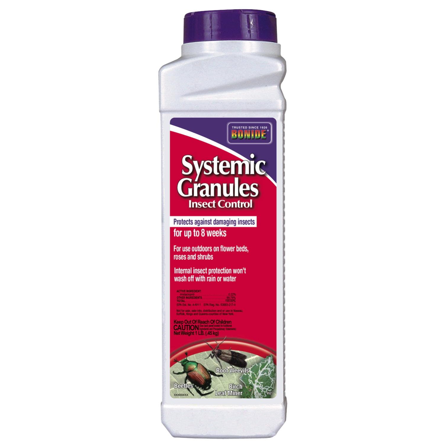 Bonide Systemic Insect Control Granules 1 lb packaging front view