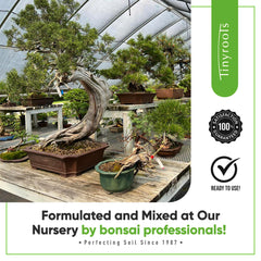 Bonsai Outlet Bonsai Soil Mix being poured into a pot