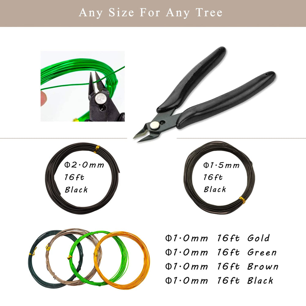 Bonsai training wires included in the kit