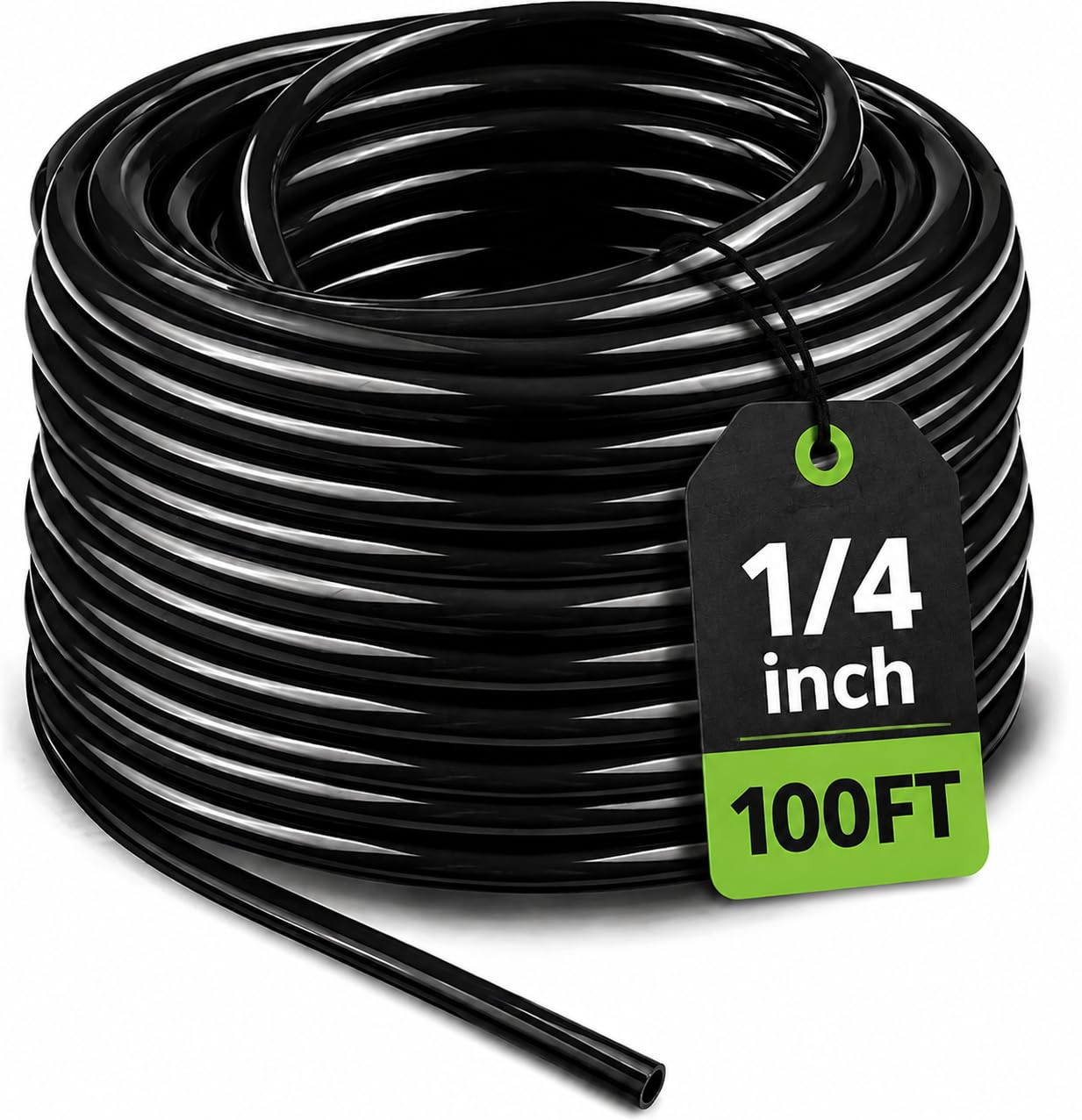 Bonviee 100FT drip irrigation tubing roll, black