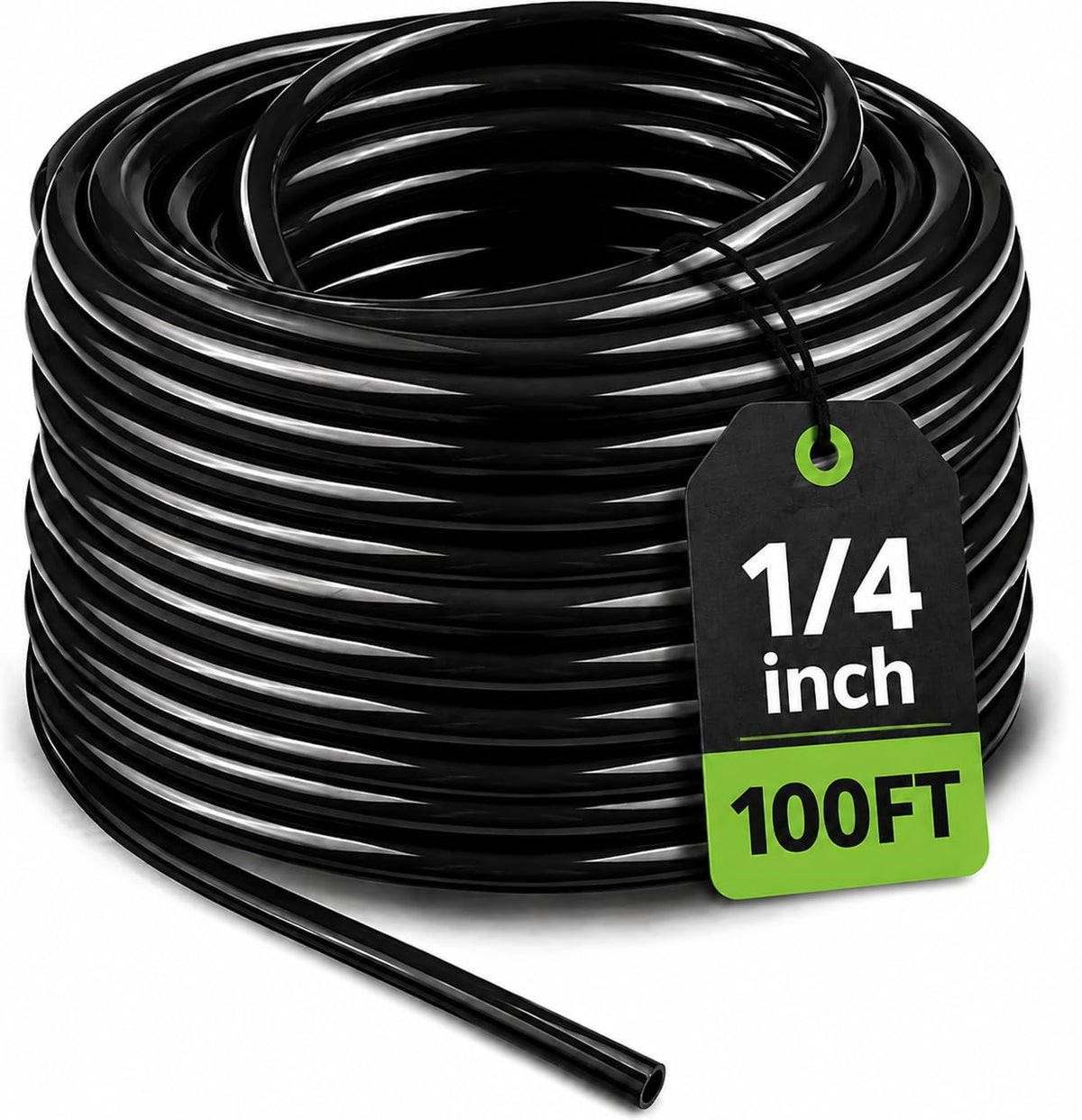 Bonviee 100FT drip irrigation tubing roll, black