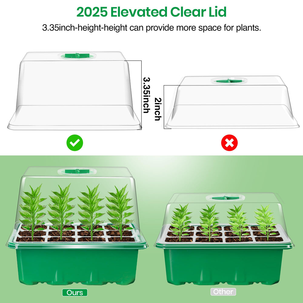 Bonviee adjustable humidity dome for seed starter trays