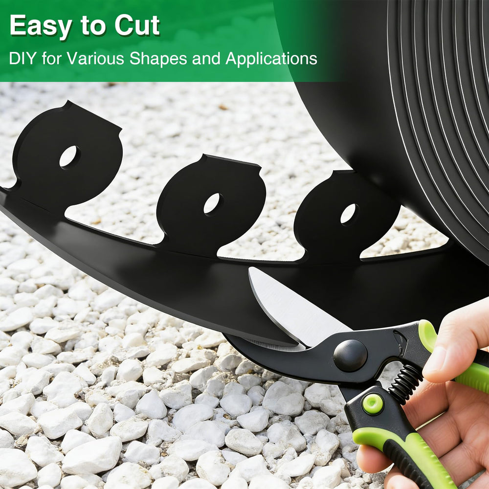 Bonviee landscape edging in a flower bed