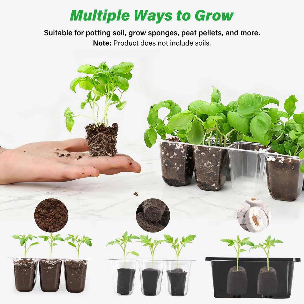 Bonviee seed starter tray package showing all components