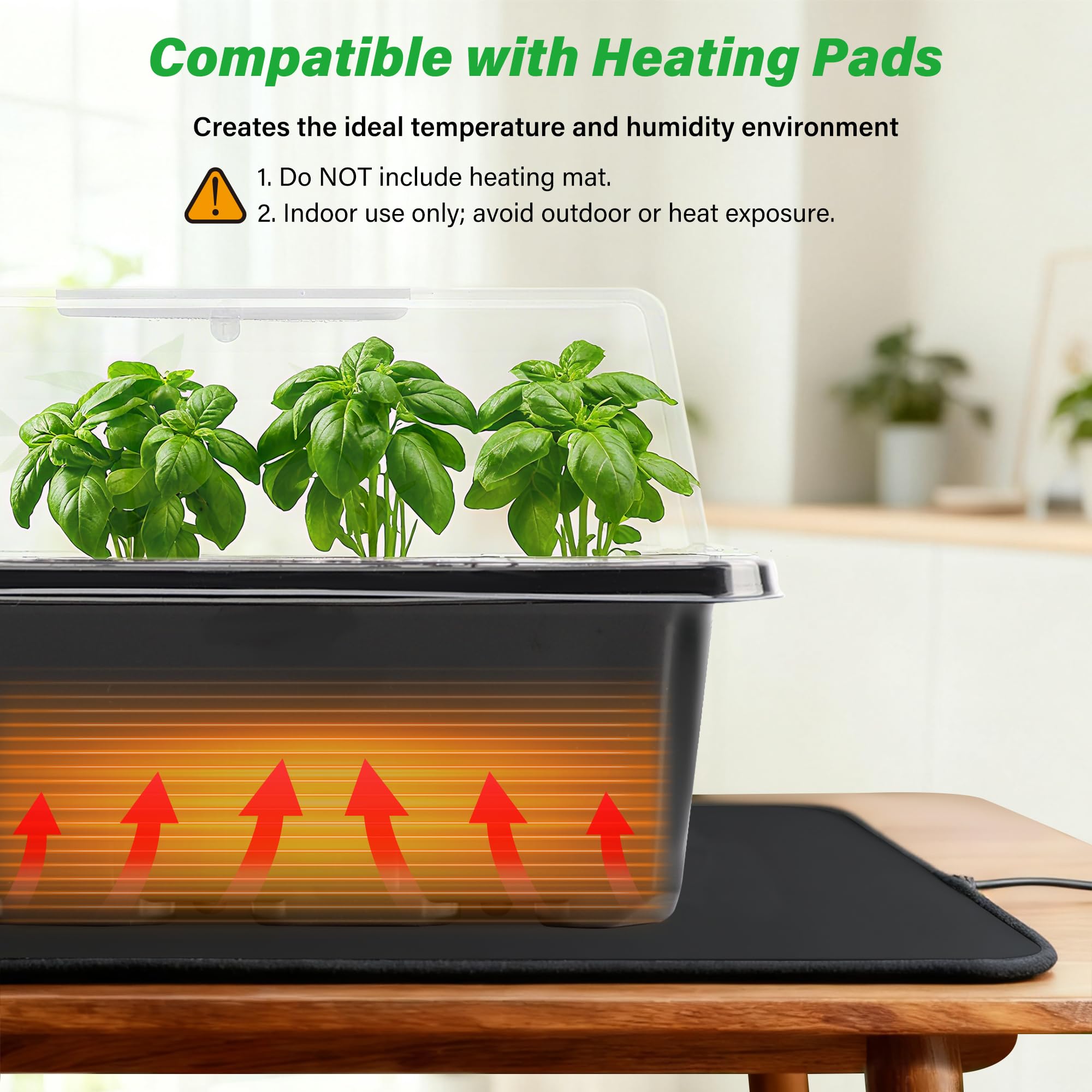Bonviee seed starter trays with plant labels included