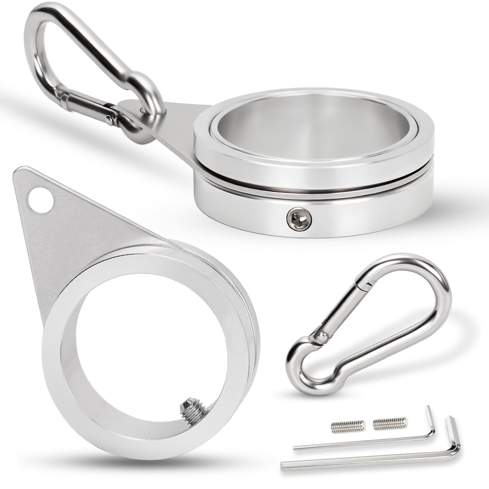 BONWIN 1.5-inch flag pole ring clips front view