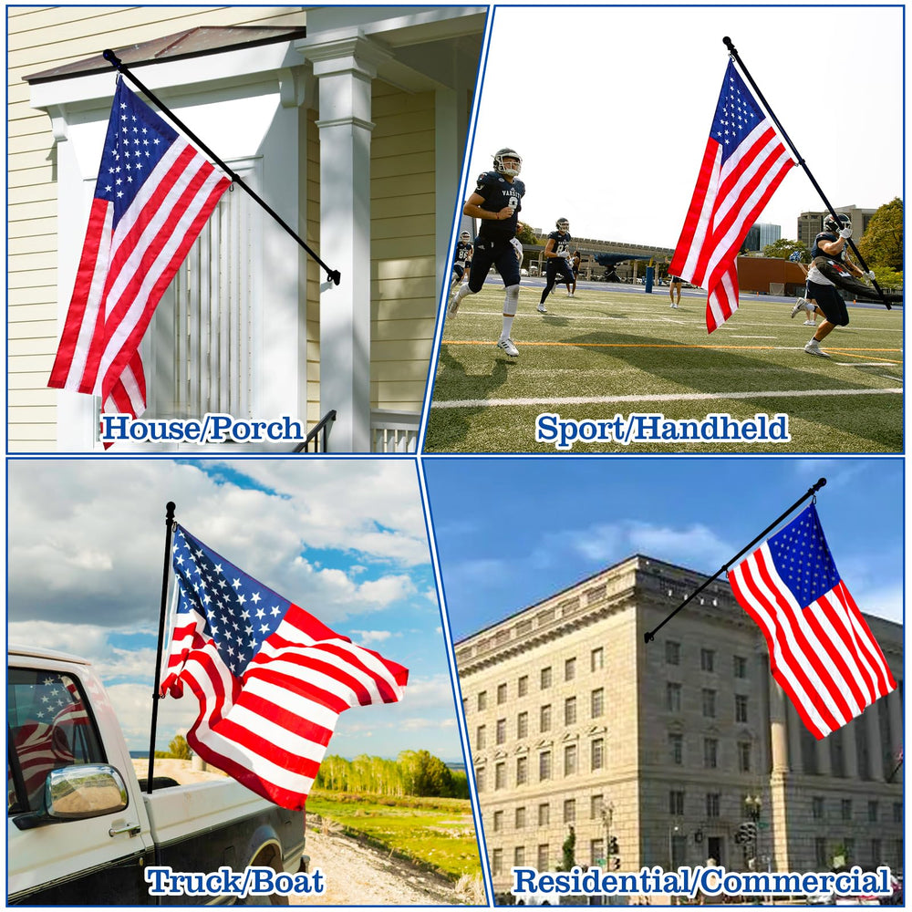 BONWIN flag pole displaying a 3x5 ft flag