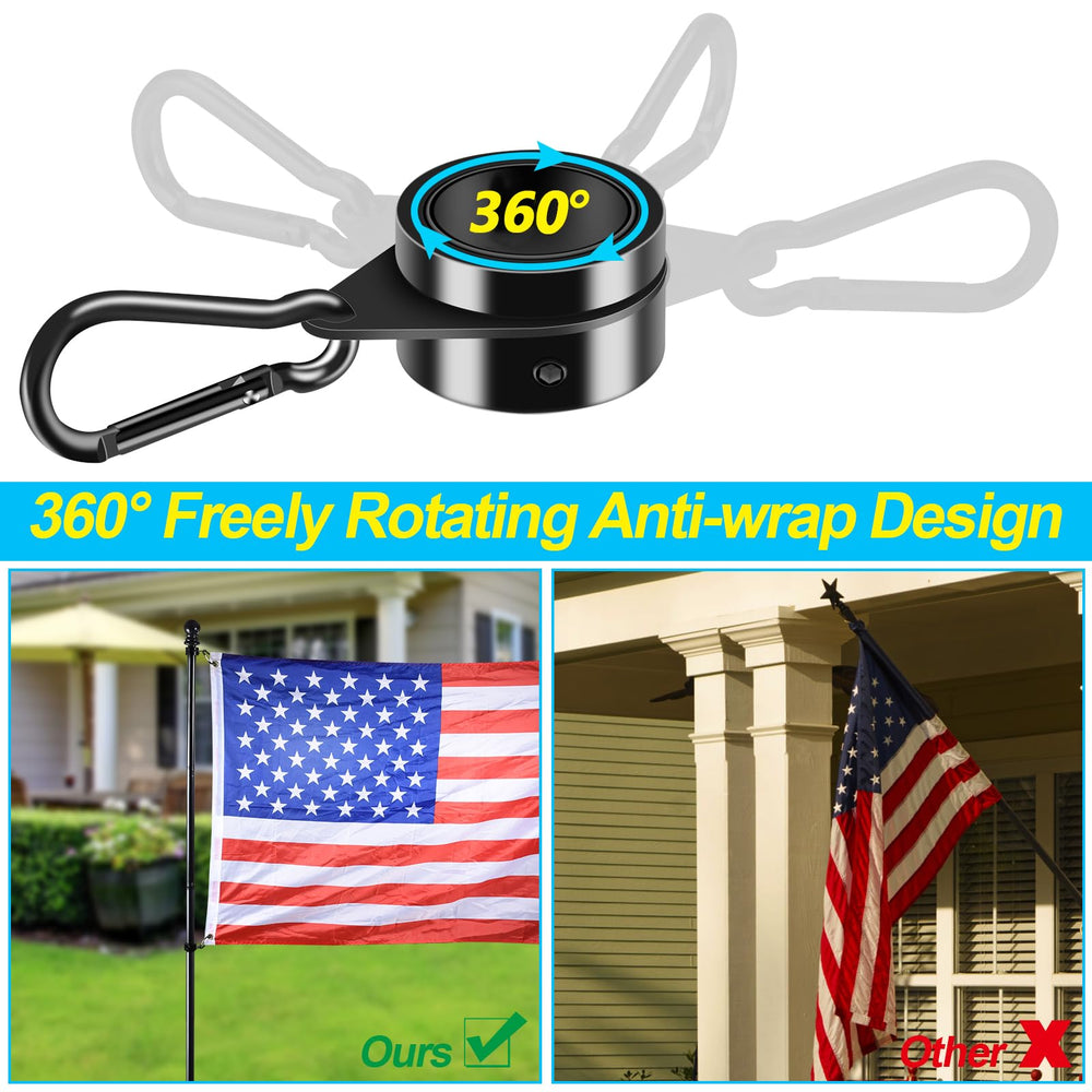 BONWIN flag pole kit assembled outdoors