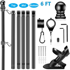 BONWIN stainless steel flagpole with adjustable length