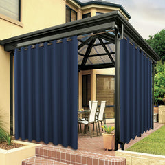 BONZER outdoor curtain 110"x108" navy front view