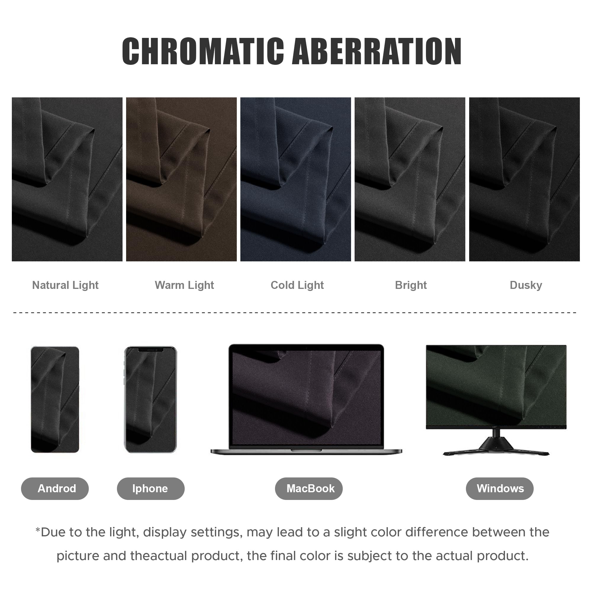 BONZER Outdoor Curtain Charcoal in windy conditions