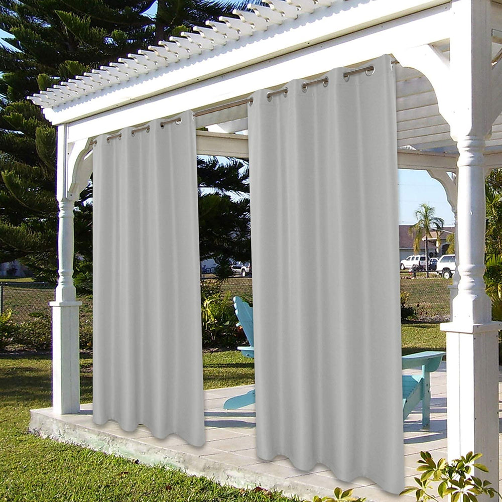 BONZER Outdoor Curtain close-up of grommet and eyelet