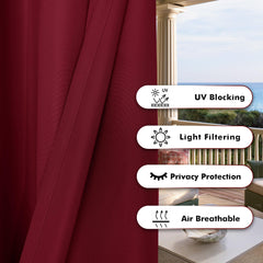 BONZER outdoor curtain fabric close-up