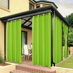 BONZER Outdoor Curtain Green 54"W x 84"L front view