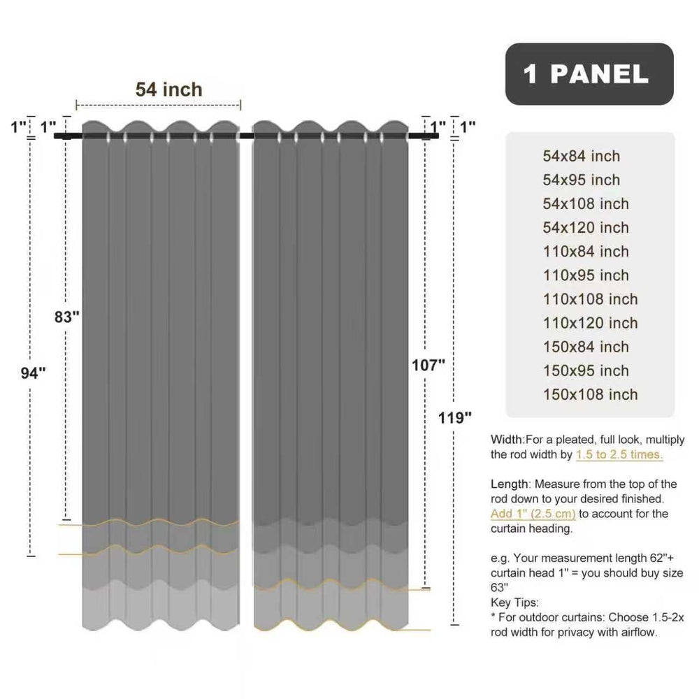 BONZER Outdoor Curtain Green packaging details