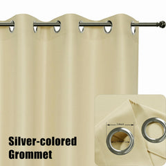 BONZER outdoor curtain hanging on a patio