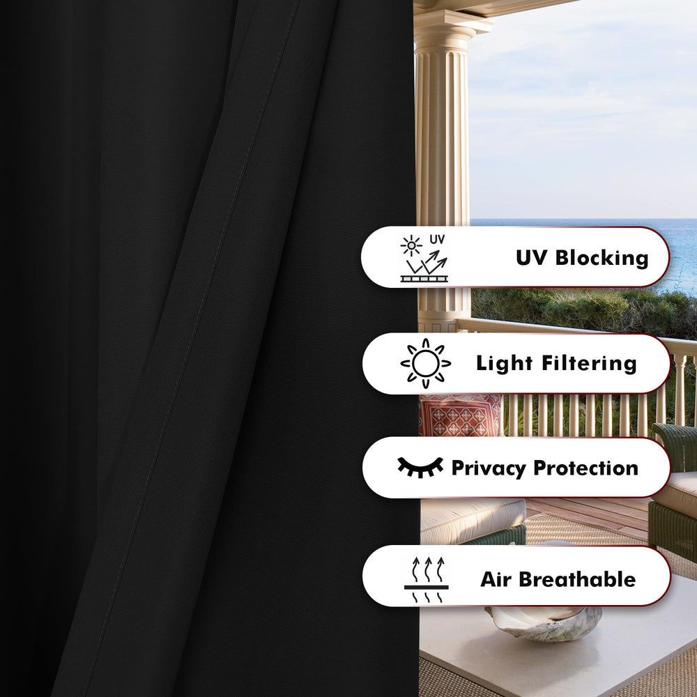 BONZER Outdoor Curtain material close-up