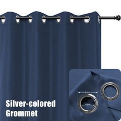 BONZER Outdoor Curtain navy grommet detail