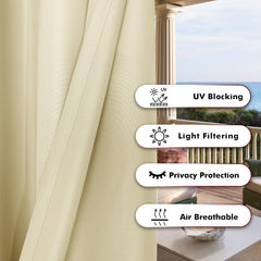 BONZER outdoor curtain texture detail