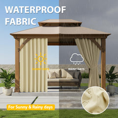 BONZER outdoor curtain with rust-proof grommets