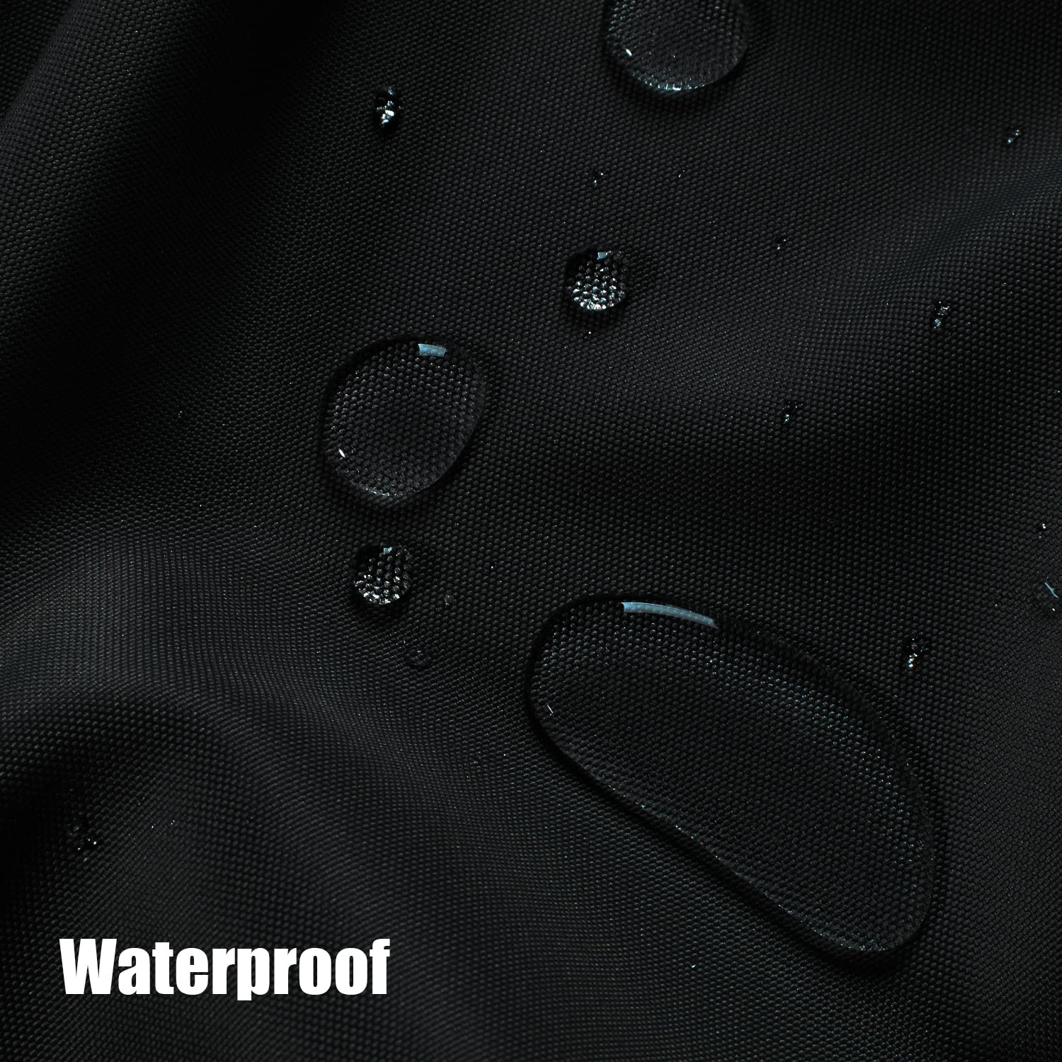 BONZER Outdoor Waterproof Curtain Black side view