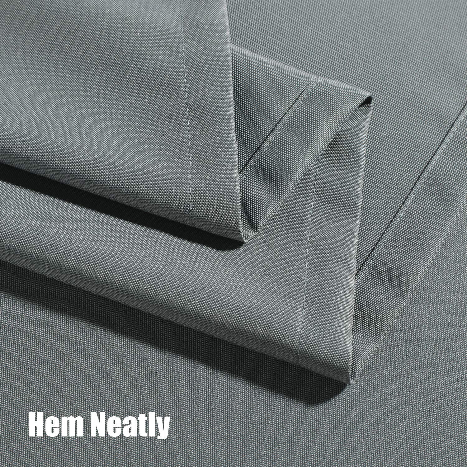 BONZER Outdoor Waterproof Curtain rolled up detail