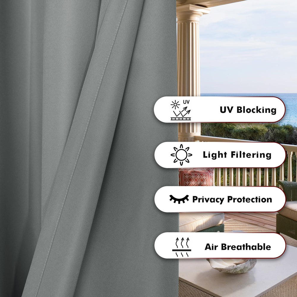 BONZER Waterproof Outdoor Curtain side view