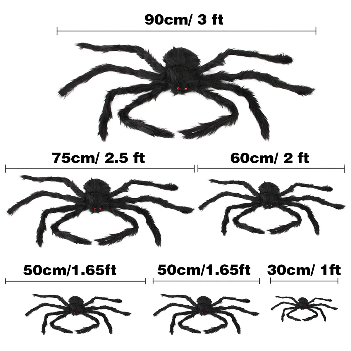 Boogem Halloween Spider 60cm displaying bendable legs