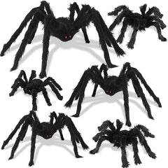Boogem Halloween Spider 90cm front view with red eyes