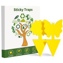 Boromine 100 Pack Fruit Fly Traps yellow sticky traps front view