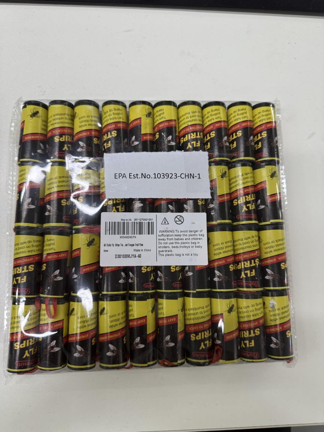 Boromine fly strips disposal instructions