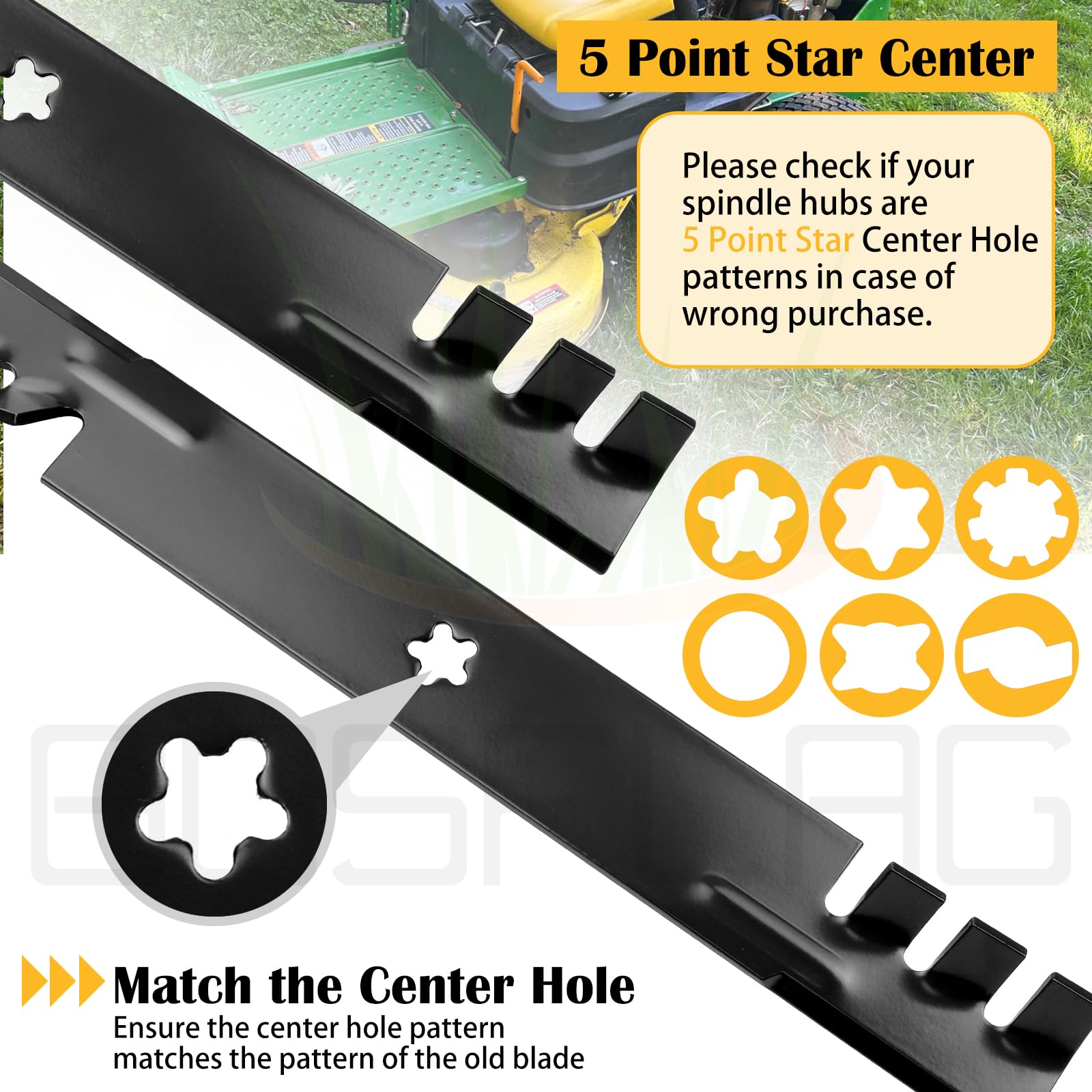 BOSFLAG Gator Mulching Blade in packaging