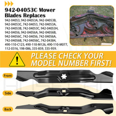 BOSFLAG mower blades with packaging