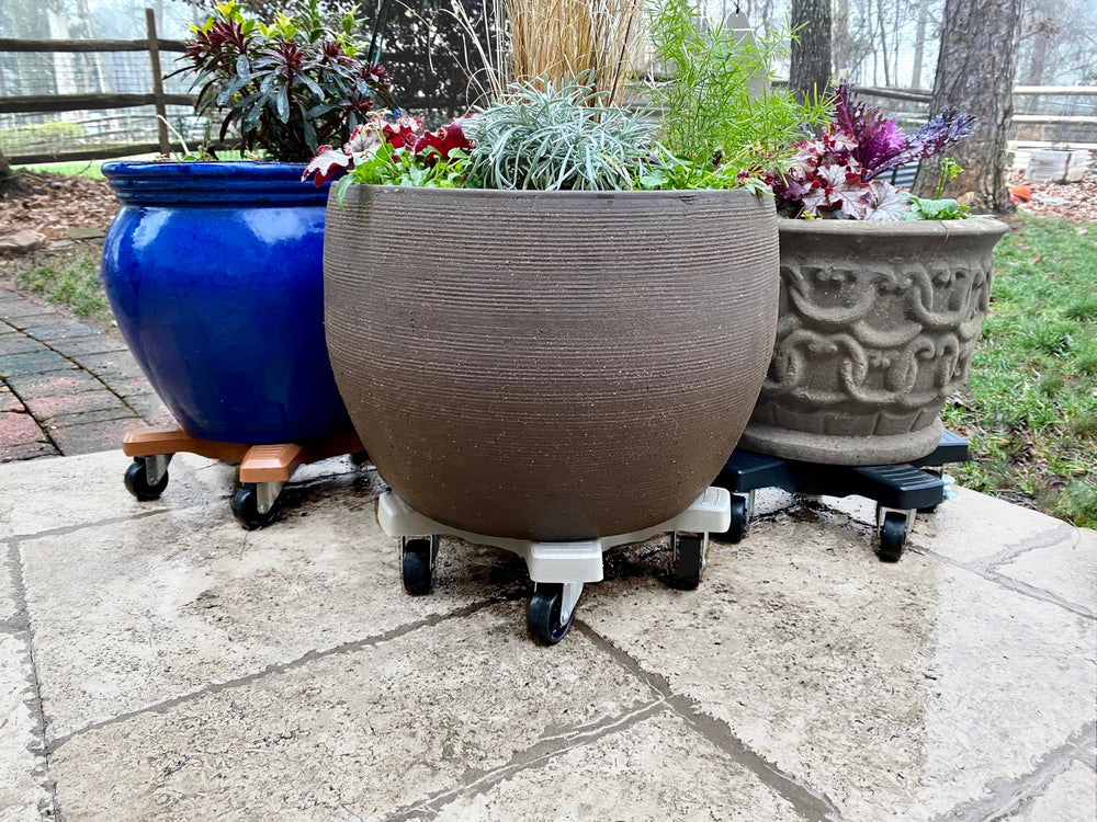 Bosmere Plant Caddie being used outdoors