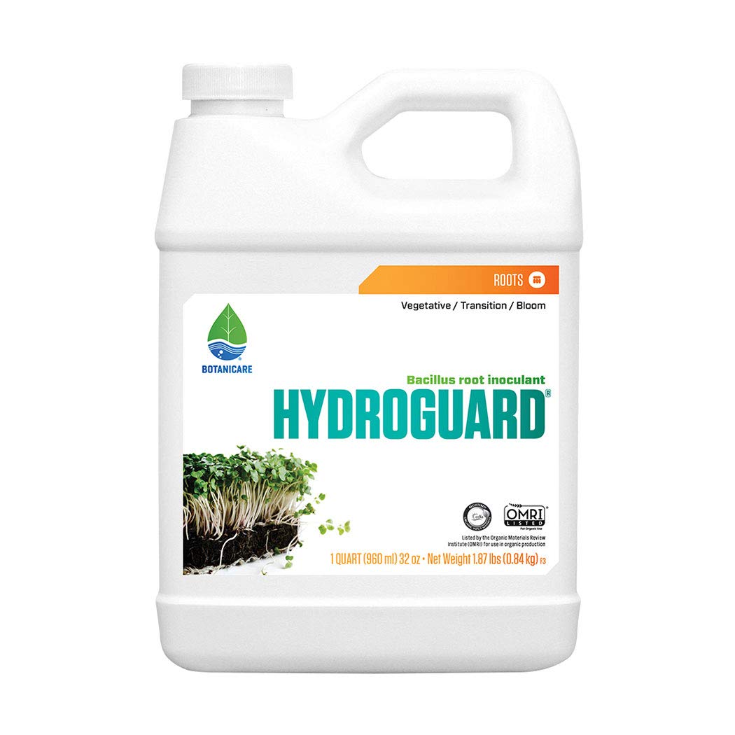Botanicare Hydroguard 1 quart liquid fertilizer bottle front view