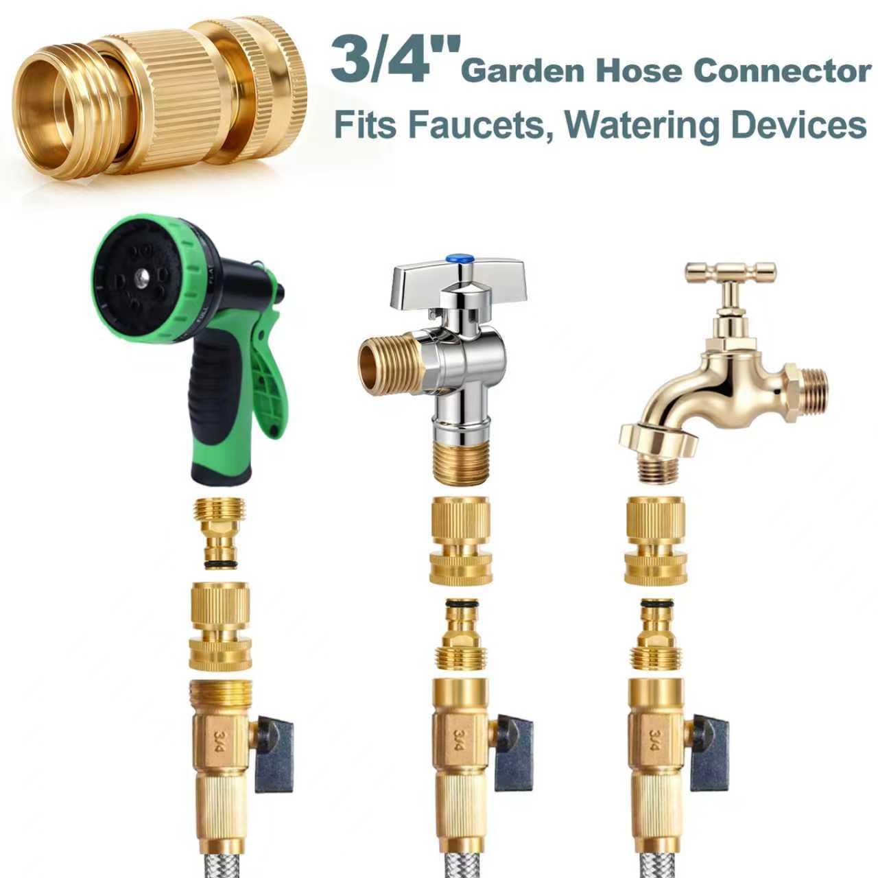 Both male and female connectors of Txmiuao hose fittings